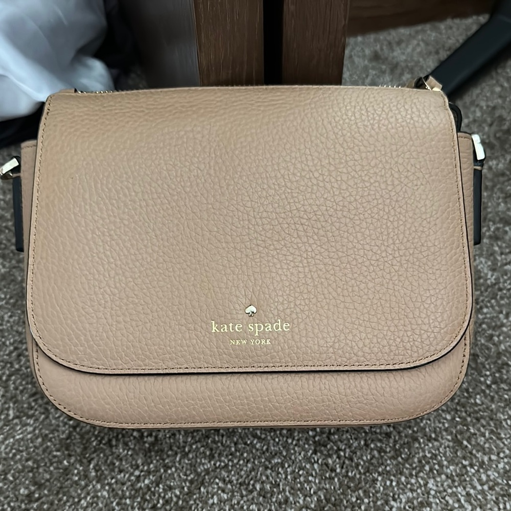 Kate Spade Tan Leather Crossbody Bag
